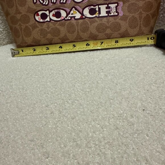 Coach Fiona Zip Tote Bag in Signature Canvas with Horse and Carriage Print - Picture 10 of 11